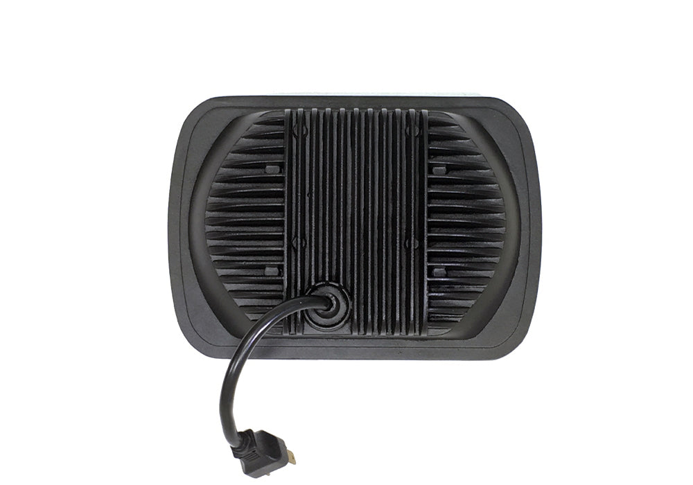 Quake LED Headlight 5x7 Inch Headlight 39 Watt High/Low Jeep YJ/XJ Tempest Series - QTE463