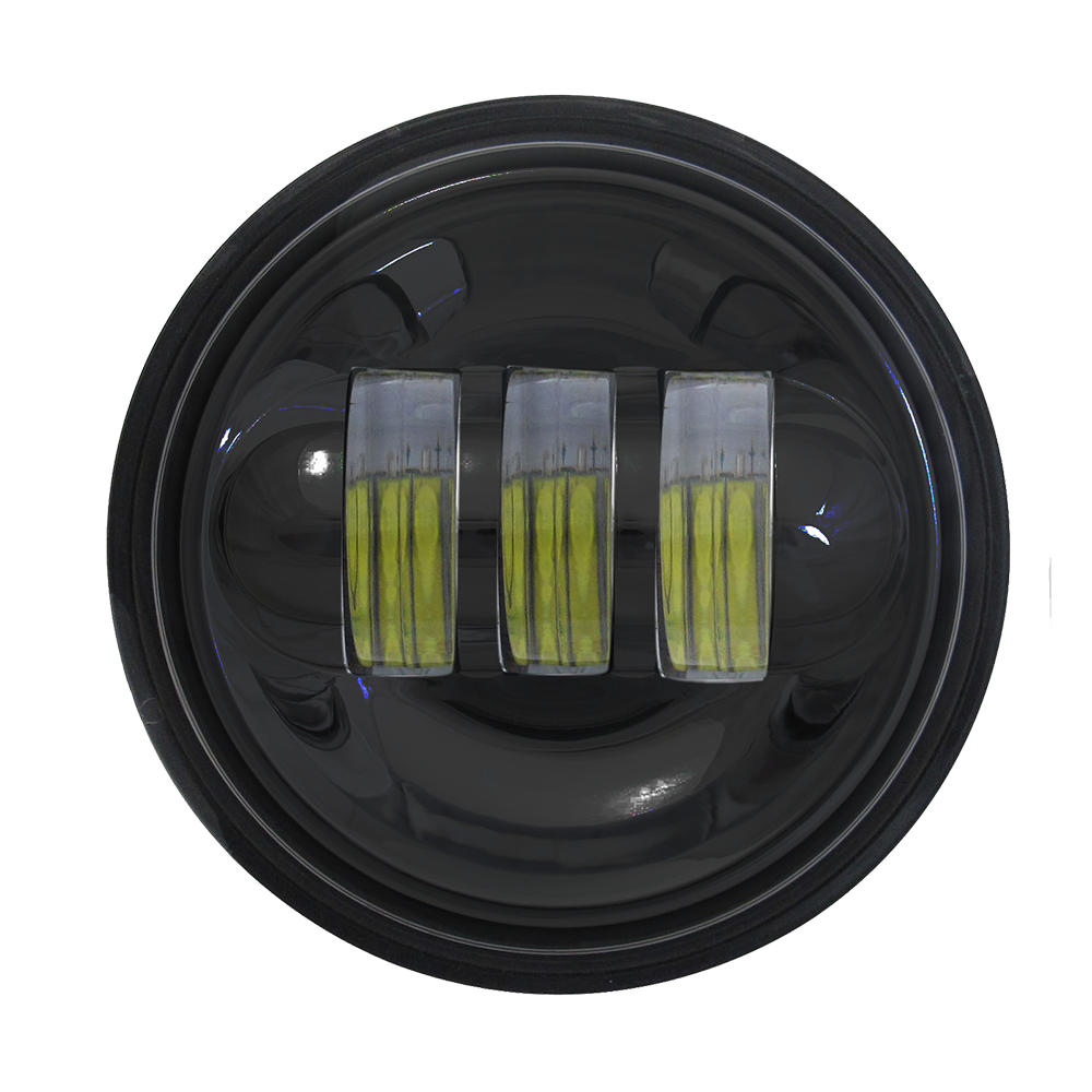 Quake LED Fog Light 4.5 Inch 30 Watt Fog Light Black Reflector Tempest Series - QTE464
