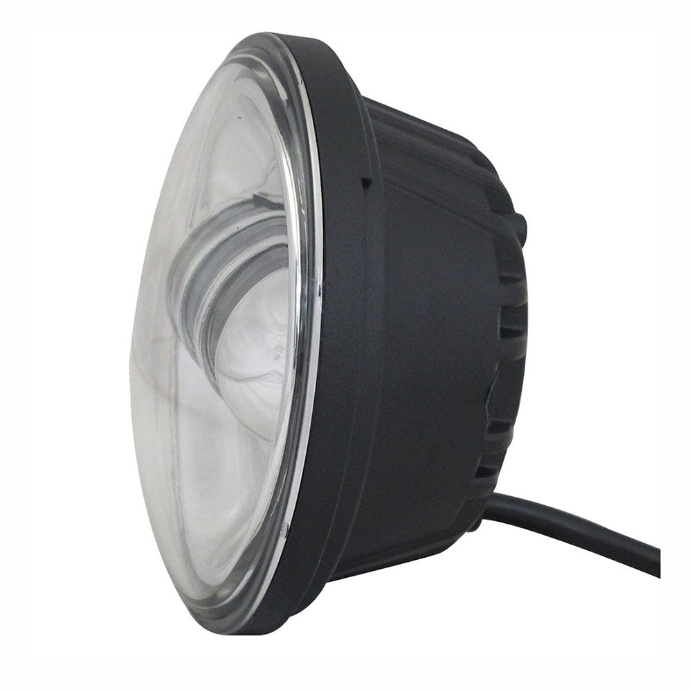 Quake LED Fog Light 4.5 Inch 30 Watt Fog Light Chrome Reflector Tempest Series - QTE465