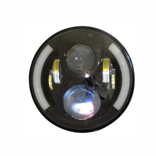 Load image into Gallery viewer, Quake LED Headlight 7 in. Headlight Half Halo White DRL Amber Turn Signal Reflector Tempest - QTE568