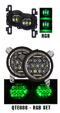 Load image into Gallery viewer, Quake LED Headlight Jeep JL RGB Headlight fog Light Set Quad Lock interlock Compatible - QTE686