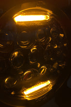 Load image into Gallery viewer, Quake LED Headlight 7 in. RGB Headlight Tempest Chrome Or Black Reflector - QTE769