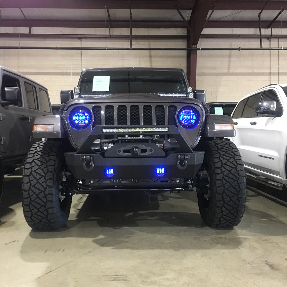 Quake LED Fog Light Jeep Wrangler JK CJ TJ 4 RGB Fog Light Tempest - QTE771