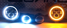 Load image into Gallery viewer, Quake LED Headlight 7 in. HD RGB Headlight fog Light Kit Tempest - QTE781