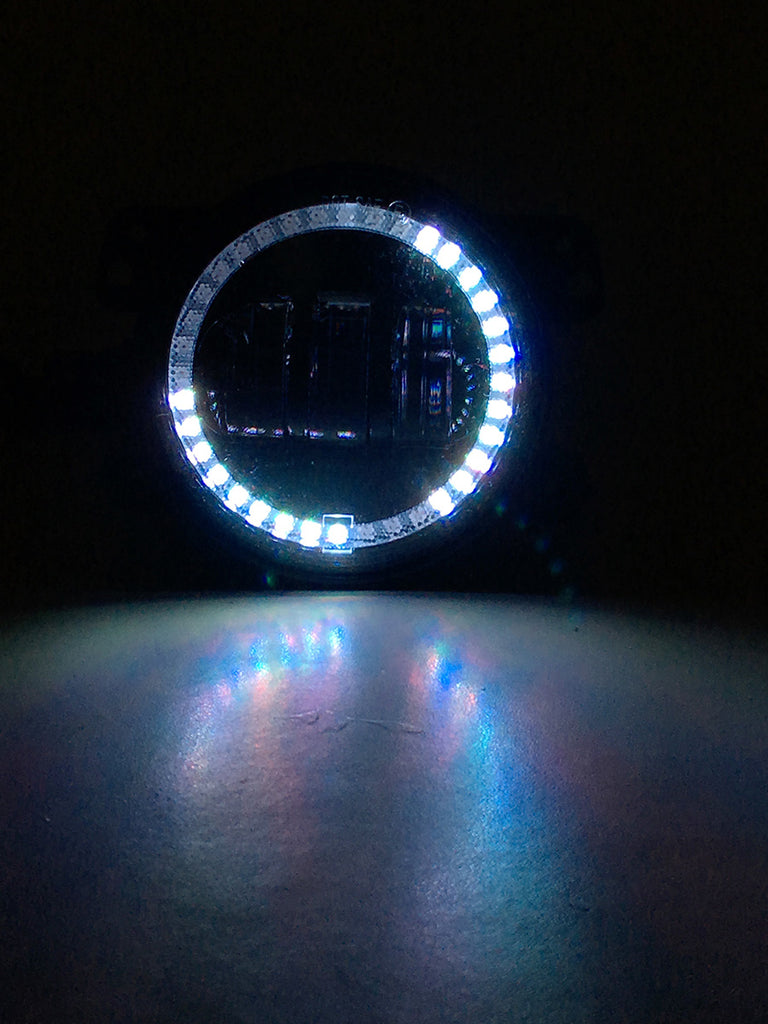 Quake LED Headlight 7 in. HD RGB Headlight fog Light Kit Tempest - QTE781