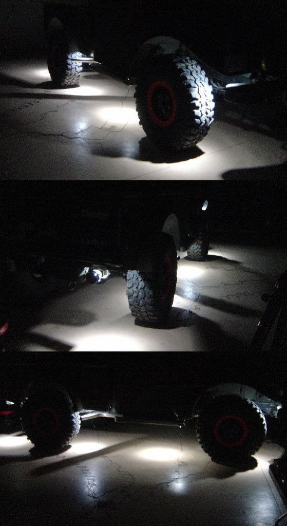Quake LED Underbody Light Kit LED Rock Lights 4 Pods Kit White - QTL441