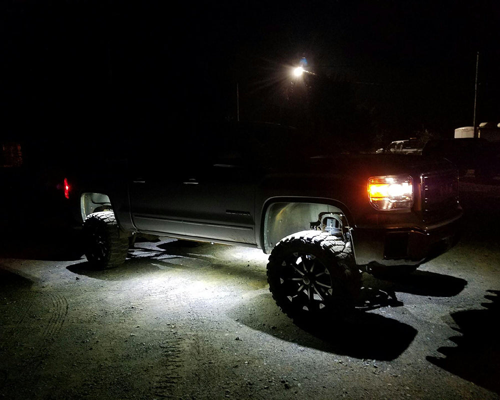 Quake LED Underbody Light Kit LED Rock Lights 4 Pods Kit White - QTL441