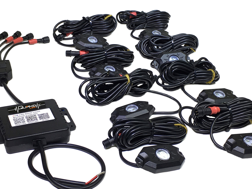 Quake LED Underbody Light Kit Quake LED Rock Light Kits bring you light when you need it most - QTL767