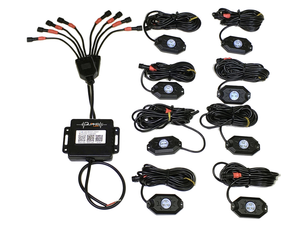 Quake LED Underbody Light Kit Quake LED Rock Light Kits bring you light when you need it most - QTL767