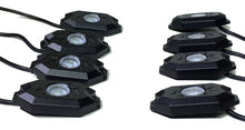 Load image into Gallery viewer, Quake LED Underbody Light Kit 8 Piece RGB Accent Rock Lights (Controller Not Included) Quad Lock - QTL924