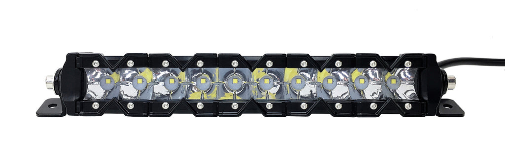 Quake LED Light Bar 13 Inch LED Light Bar Single Row 50 Watt Super Spot Monolith Slim Series - QUMS540