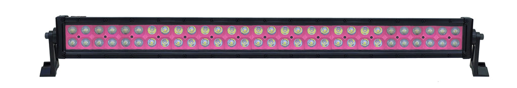 Quake LED Light Bar 32 Inch LED Light Bar Dual Row 180 Watt Pink Reflector Combo Ultra Color Series - QUU596