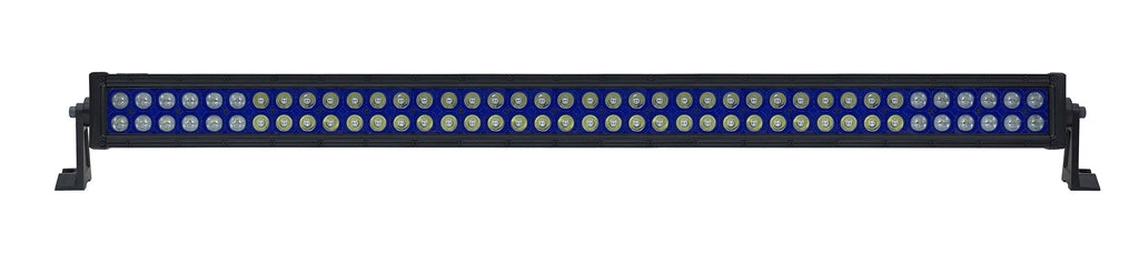 Quake LED Light Bar 42 Inch LED Light Bar Dual Row 240 Watt Blue Reflector Combo Ultra Color Series - QUU616