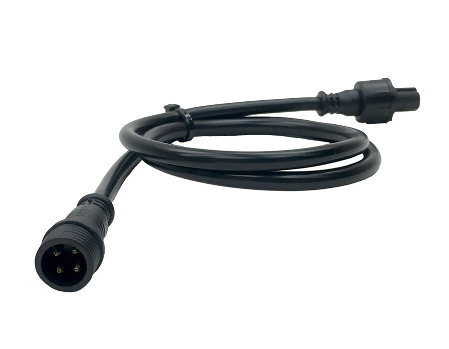 Quake LED Accessory Light Extension Power Cord RGB Extension Wires 2 Foot Overall Quad-Lock/Interlock - QW839