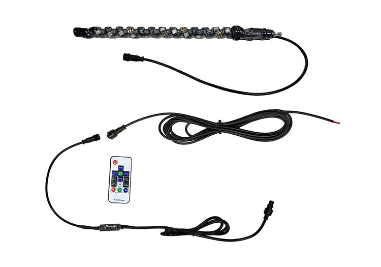 Quake LED Radio Antenna 14 Inch LED HD Radio Antenna - QW917