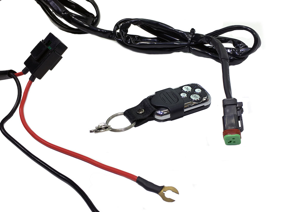 Quake LED Accessory Light Controller Kit Flashing/SOS Remote Control Wire Harness - QWH367