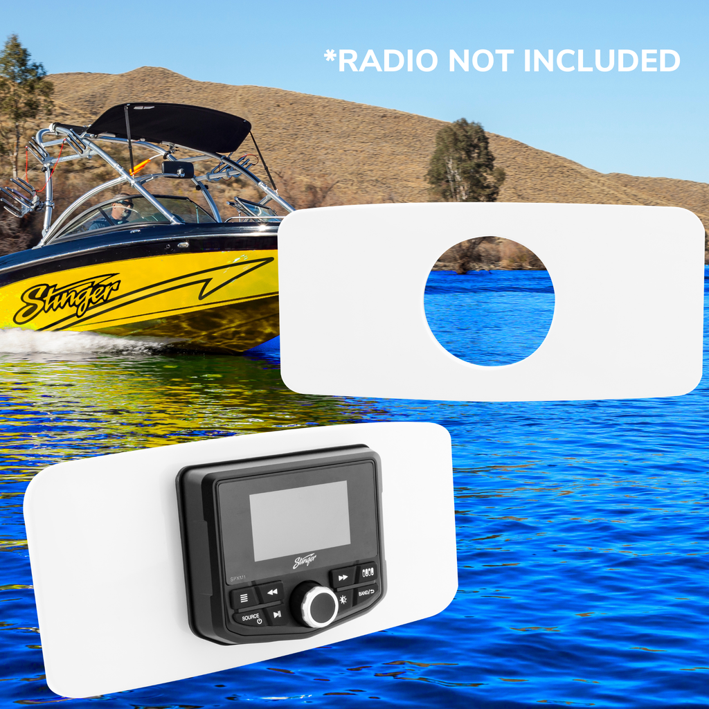 Stinger Off-Road Multimedia Universal Marine 3" Radio Dash Kit - White or Black