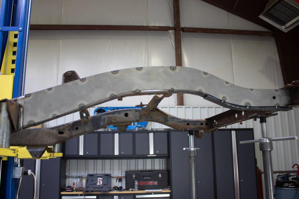 Rust Buster Frame Repair Frame Stiffener Jeep CJ Rear Frame Stiffeners For 76-86 CJ5/CJ7 Pair Raw .125 Inch Steel Rust Busters - RB1006