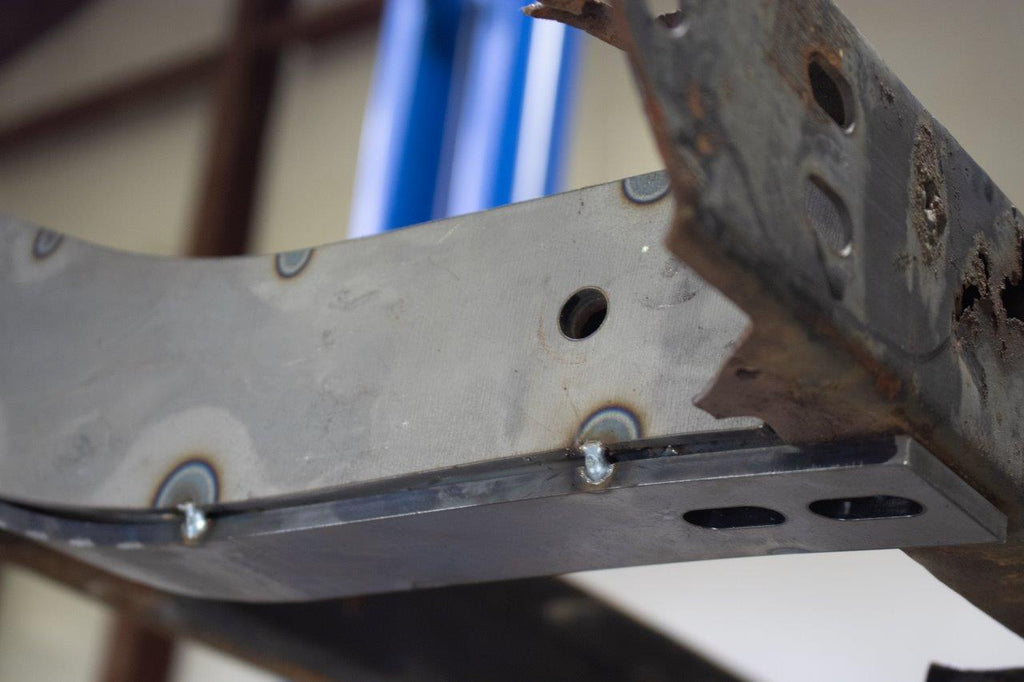 Rust Buster Frame Repair Frame Stiffener Jeep CJ Rear Frame Stiffeners For 76-86 CJ5/CJ7 Pair Raw .125 Inch Steel Rust Busters - RB1006