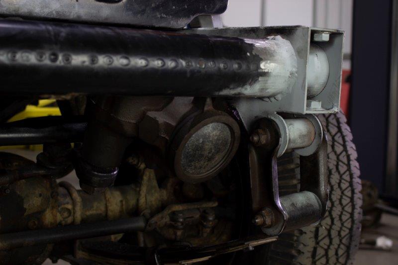 Rust Buster Frame Repair Frame Shackle Mount Jeep YJ Front Shackle and Steering Box Mount Section Driver Side For 87-95 Jeep YJ Wrangler  Rust Buster - RB2004L