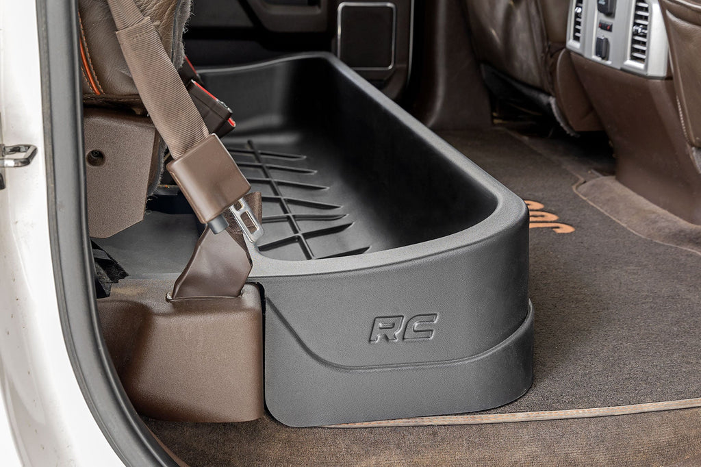 Rough Country Underseat Storage Under Seat Storage Crew Cab Ford F-150 (15-23)/Super Duty (17-22) Rough Country - RC09281A
