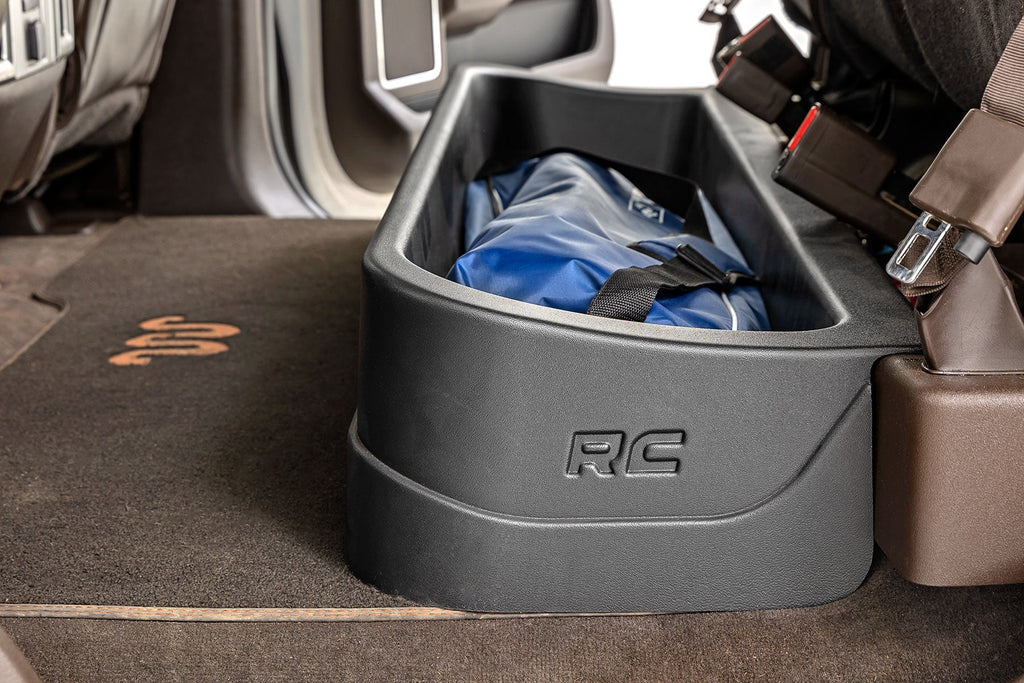 Rough Country Underseat Storage Under Seat Storage Crew Cab Ford F-150 (15-23)/Super Duty (17-22) Rough Country - RC09281A