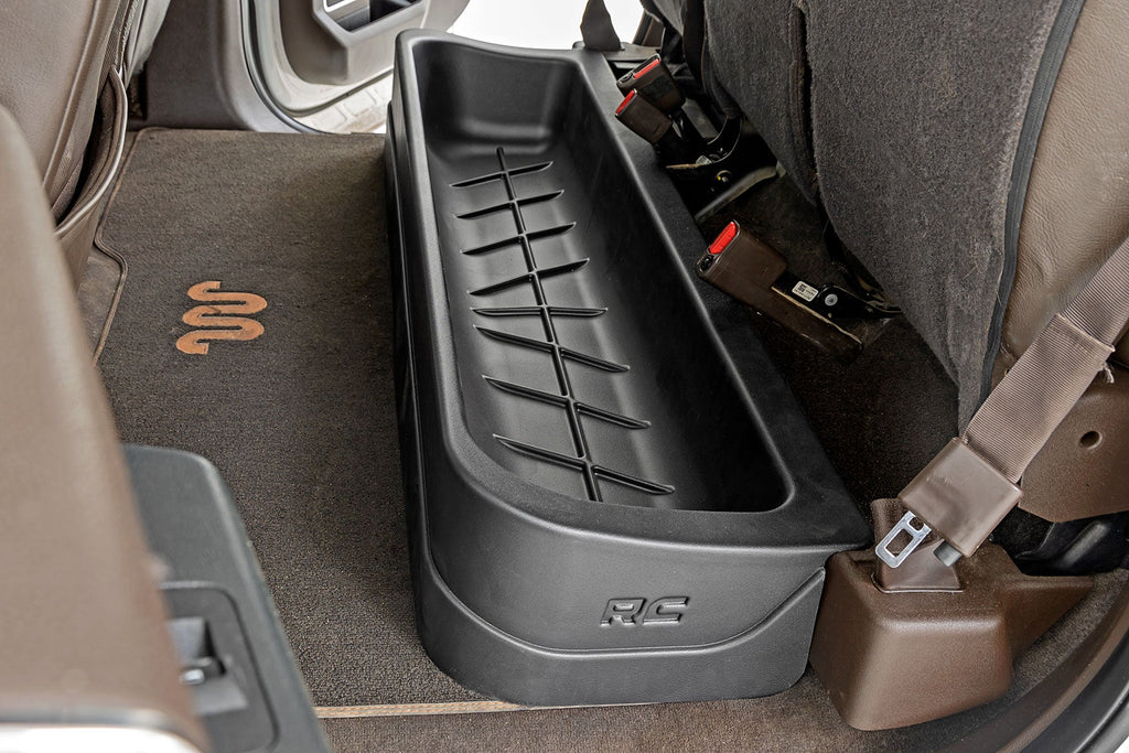 Rough Country Underseat Storage Under Seat Storage Crew Cab Ford F-150 (15-23)/Super Duty (17-22) Rough Country - RC09281A