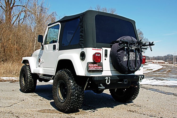 Rough Country Soft Tops Jeep Replacement Soft Top Black 97-06 TJ Wrangler Full Steel Doors Rough Country - RC85020.35