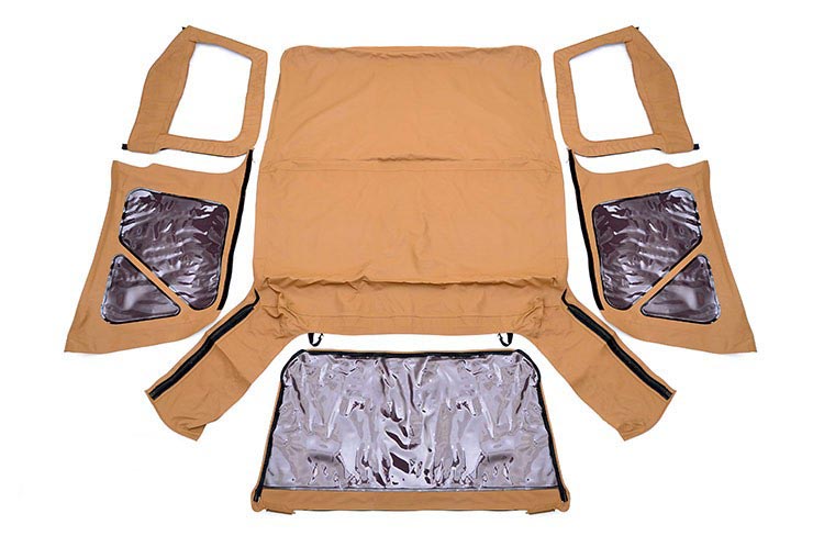 Rough Country Soft Tops Jeep Replacement Soft Top Spice 97-06 TJ Wrangler Half Steel Doors Rough Country - RC85350.70