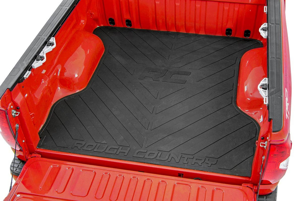 Rough Country Truck Bed Mat GM Bed Mat w/RC Logos 19-21 Silverado/Sierra 1500 8ft Bed Rough Country - RCM677