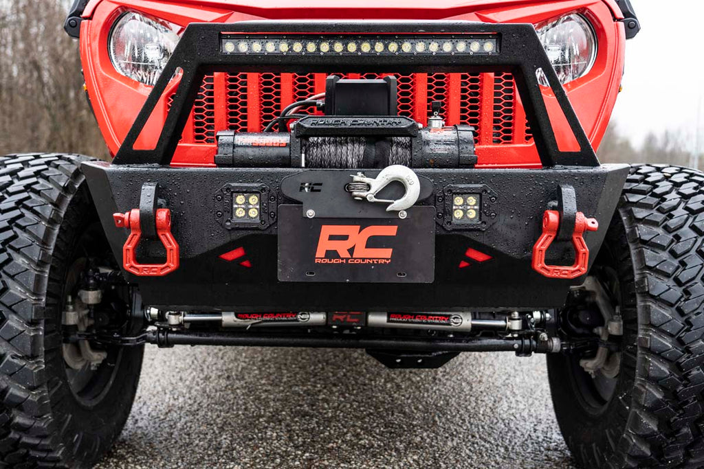 Rough Country License Plate Bracket Quick Release Hawse Fairlead License Plate Mount Rough Country - RS124