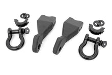 Load image into Gallery viewer, Rough Country Tow Hook Chevy Tow Hook to Shackle Conversion Kit w/Standard D-Rings &amp; Rubber Isolators 19-20 Silverado 1500 Rough Country - RS155