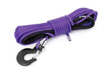 Load image into Gallery viewer, Rough Country Winch Rope Purple 1/4 Inch Synthetic Winch Rope UTV, ATV Rough Country - RS162