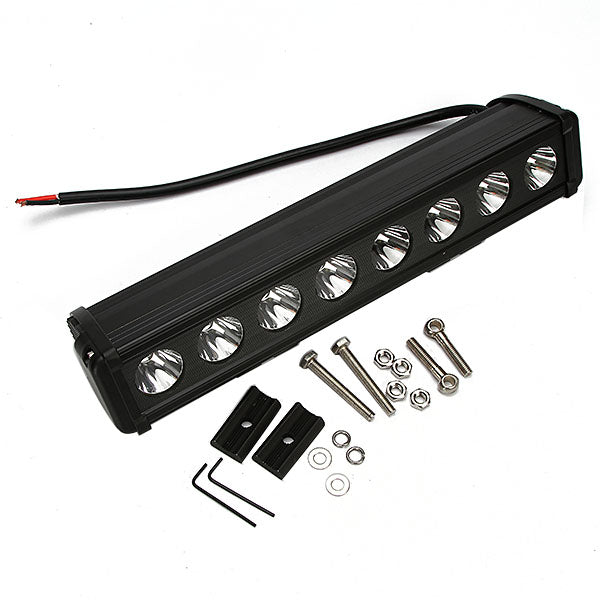 Quake LED Light Bar 15 Inch LED Light Bar Single Row 80 Watt Spot Rogue Series - QUR123