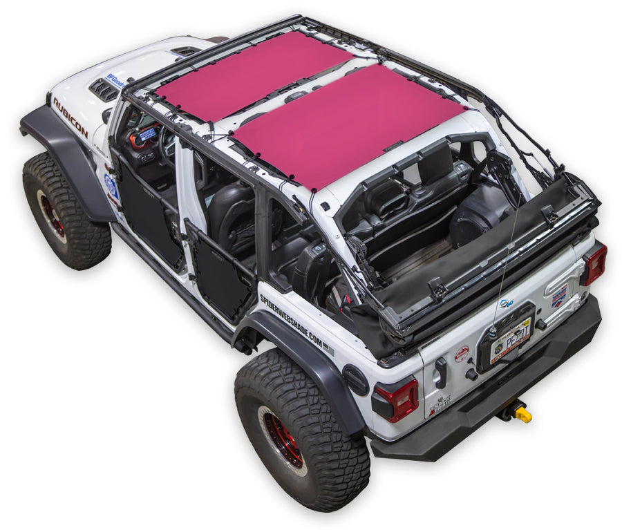 SPIDERWEBSHADE Product Pink JL4D 2 Piece Front & Rear