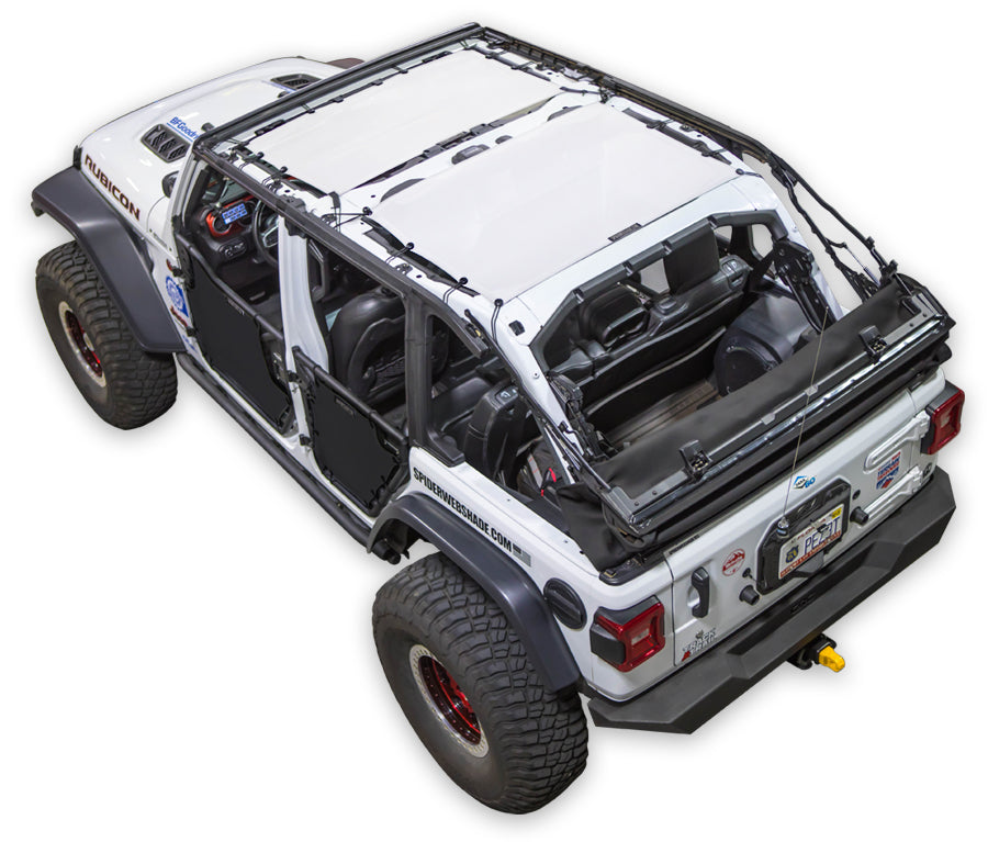 SPIDERWEBSHADE Product White JL4D 2 Piece Front & Rear