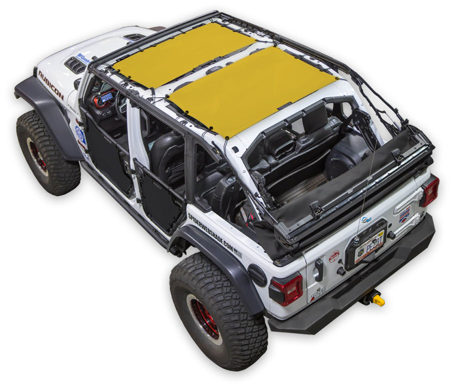 SPIDERWEBSHADE Product Yellow JL4D 2 Piece Front & Rear