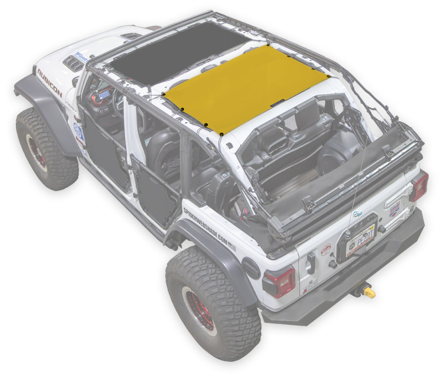 SPIDERWEBSHADE Product Yellow JL-4D Rear