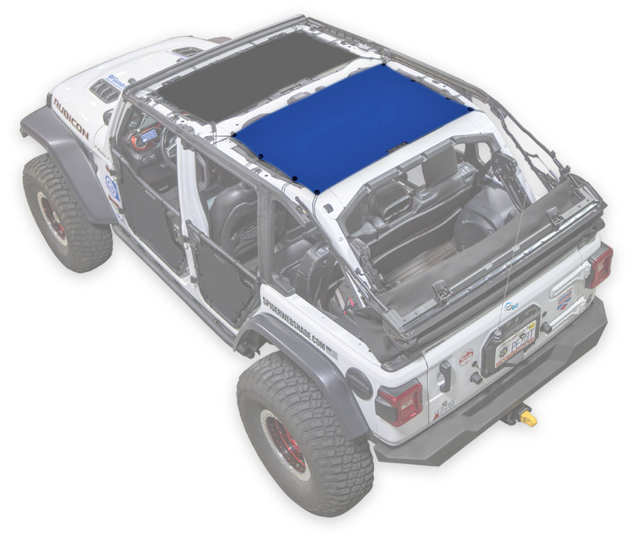 SPIDERWEBSHADE Product Blue JL-4D Rear