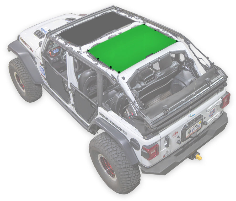 SPIDERWEBSHADE Product Green JL-4D Rear