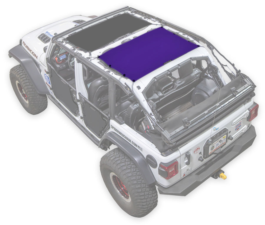 SPIDERWEBSHADE Product Purple JL-4D Rear