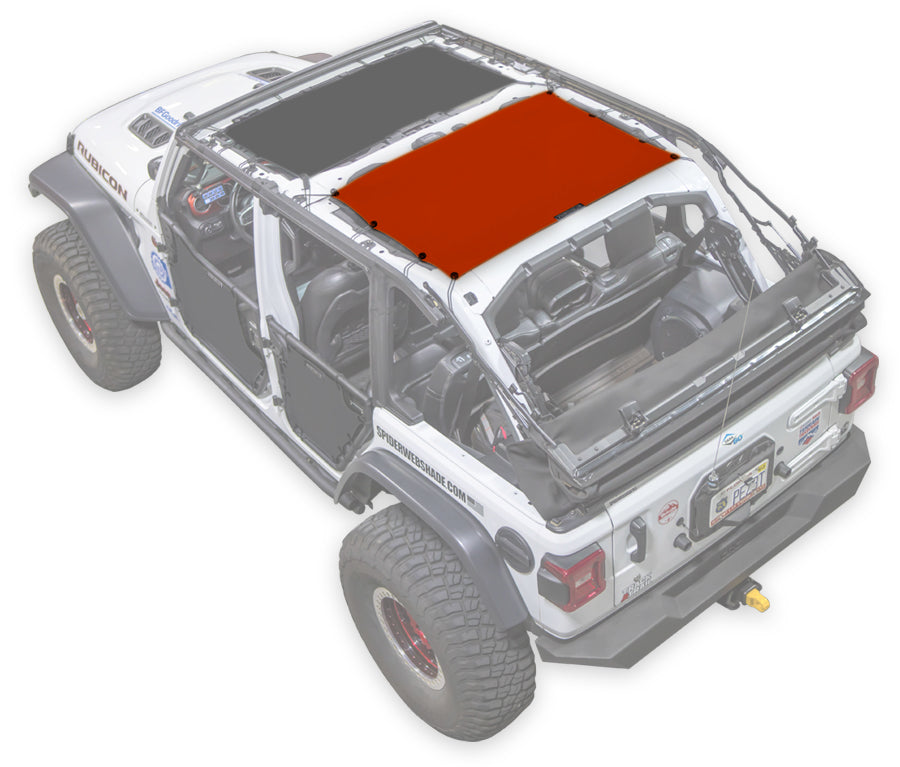 SPIDERWEBSHADE Product Red JL-4D Rear