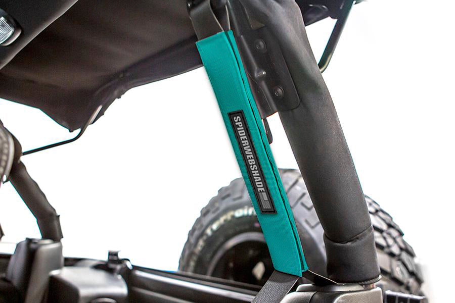 SPIDERWEBSHADE Product Teal Seatbelt Silencers JK4D