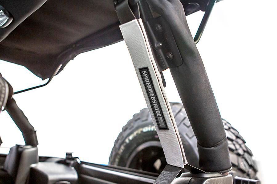 SPIDERWEBSHADE Product White Seatbelt Silencers JK4D