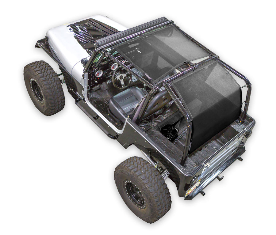 SPIDERWEBSHADE Product Black YJ ShadeCage