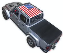 Load image into Gallery viewer, SPIDERWEBSHADE Product White GLADIATOR JT4D RED, WHITE AND BLUE FLAG