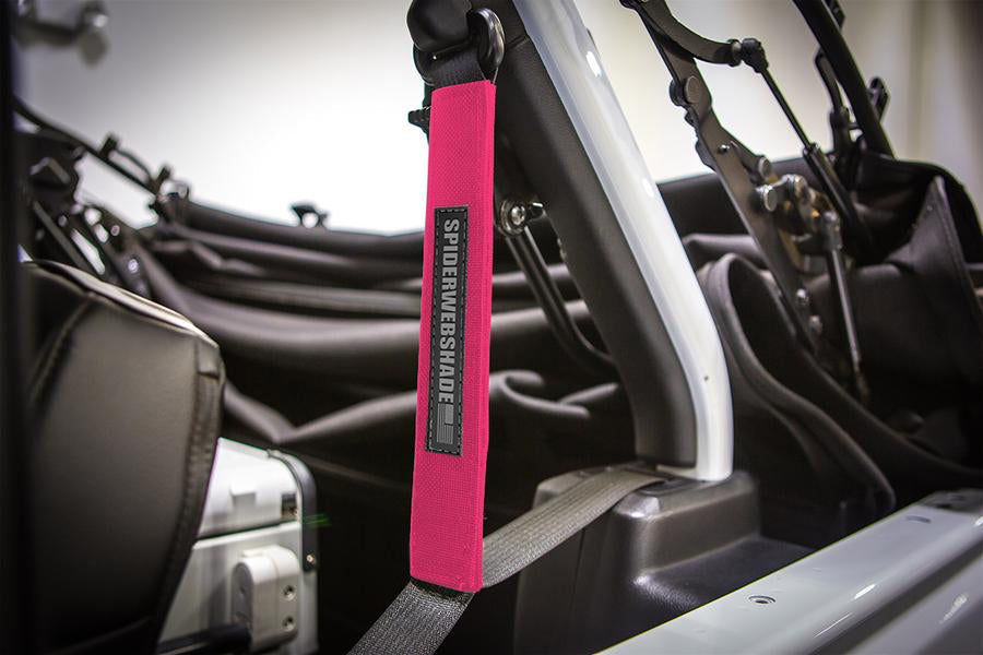 SPIDERWEBSHADE Product Pink Seatbelt Silencers JL4D