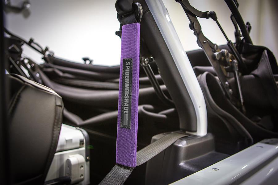 SPIDERWEBSHADE Product Purple Seatbelt Silencers JL4D