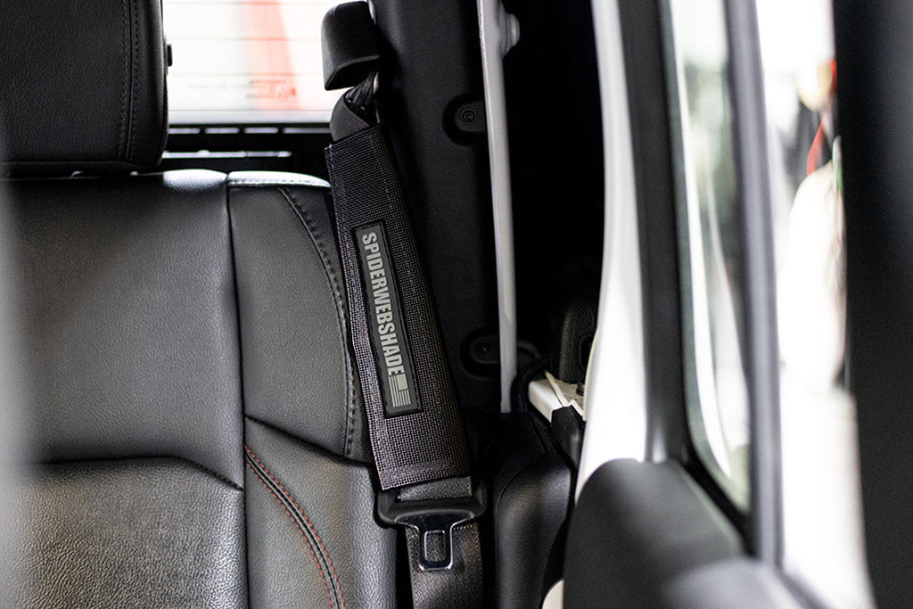 SPIDERWEBSHADE Product Black Seatbelt Silencers JT4D