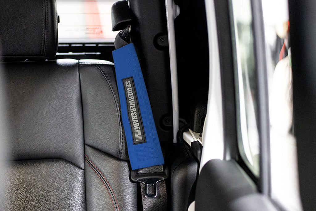 SPIDERWEBSHADE Product Blue Seatbelt Silencers JT4D